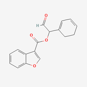 1-(Cyclohexa-1,3-dien-1-yl)-2-oxoethyl benzofuran-3-carboxylate