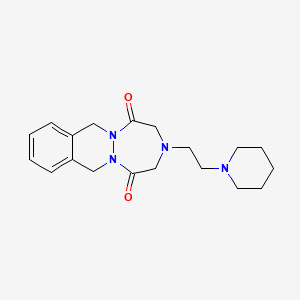 3-(2-Piperidin-1-ylethyl)-3,4,7,12-tetrahydro-1H-(1,2,5)triazepino(1,2-b)phthalazine-1,5(2H)-dione