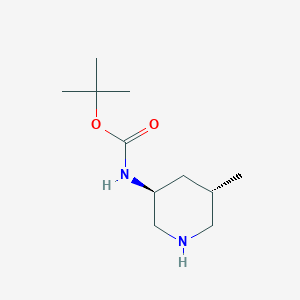 molecular formula C11H22N2O2 B1292688 tert-butyl ((3S,5S)-5-methylpiperidin-3-yl)carbamate CAS No. 951163-61-4
