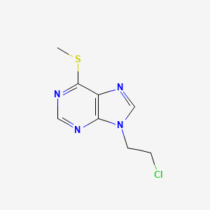 9H-Purine, 9-(2-chloroethyl)-6-(methylthio)-