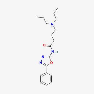 4-(Dipropylamino)-N-(5-phenyl-1,3,4-oxadiazol-2-YL)butanamide