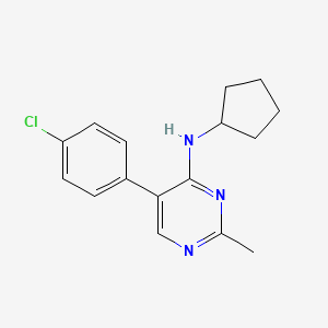 5-(4-Chlorophenyl)-n-cyclopentyl-2-methylpyrimidin-4-amine