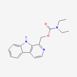 Carbamic acid, diethyl-, 9H-pyrido[3,4-b]indol-1-ylmethyl ester