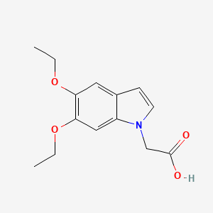 2-(5,6-Diethoxy-1H-indol-1-yl)acetic acid