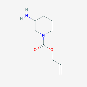 molecular formula C9H16N2O2 B1292699 烯丙基 3-氨基哌啶-1-羧酸酯 CAS No. 886363-44-6