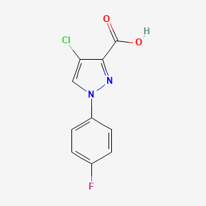 4-Chloro-1-(4-fluorophenyl)-1H-pyrazole-3-carboxylic acid