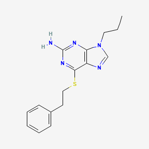 6-(Phenethylthio)-9-propyl-9H-purin-2-amine