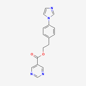 4-(1H-Imidazol-1-yl)phenethyl pyrimidine-5-carboxylate