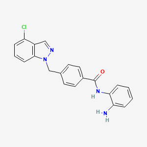 n-(2-Aminophenyl)-4-((4-chloro-1h-indazol-1-yl)methyl)benzamide