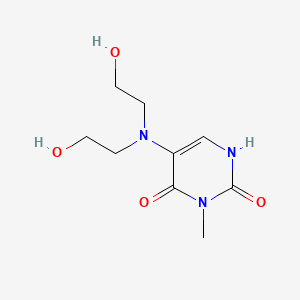 5-[Bis(2-hydroxyethyl)amino]-3-methylpyrimidine-2,4(1h,3h)-dione