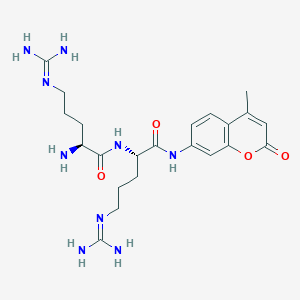 molecular formula C22H33N9O4 B1292704 H-Arg-Arg-AMC 