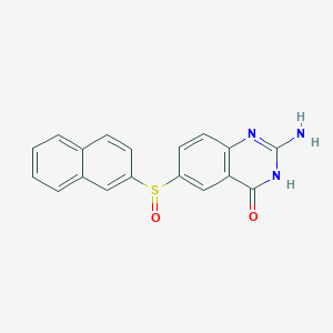 2-Amino-4-hydroxy-6-[2-naphthylsulfinyl]quinazoline