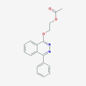 molecular formula C18H16N2O3 B12927073 2-((4-Phenylphthalazin-1-yl)oxy)ethyl acetate 