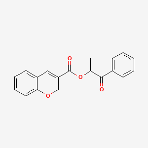 1-oxo-1-phenylpropan-2-yl 2H-chromene-3-carboxylate