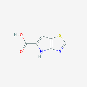 molecular formula C6H4N2O2S B1292710 4H-pyrrolo[2,3-d]thiazole-5-carboxylic acid CAS No. 1007386-72-2