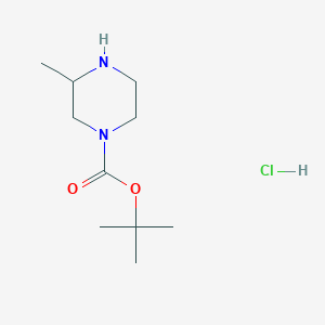 molecular formula C10H21ClN2O2 B1292713 1-Boc-3-Methylpiperazine hydrochloride CAS No. 313657-42-0