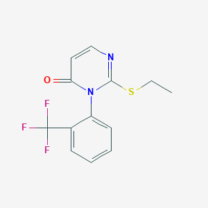 2-(Ethylsulfanyl)-3-[2-(trifluoromethyl)phenyl]pyrimidin-4(3H)-one