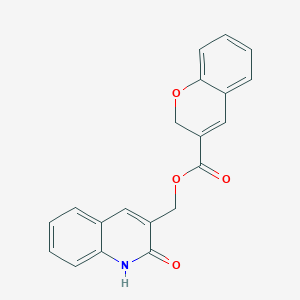 (2-oxo-1,2-dihydroquinolin-3-yl)methyl 2H-chromene-3-carboxylate