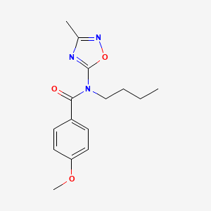 N-Butyl-4-methoxy-N-(3-methyl-1,2,4-oxadiazol-5-yl)benzamide