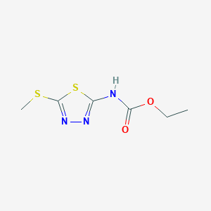 Ethyl [5-(methylsulfanyl)-1,3,4-thiadiazol-2-yl]carbamate