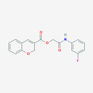 2-((3-Fluorophenyl)amino)-2-oxoethyl 2H-chromene-3-carboxylate