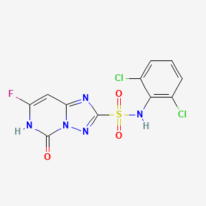 N-(2,6-Dichlorophenyl)-7-fluoro-5-hydroxy-[1,2,4]triazolo[1,5-c]pyrimidine-2-sulfonamide