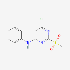 6-Chloro-2-(methanesulfonyl)-N-phenylpyrimidin-4-amine