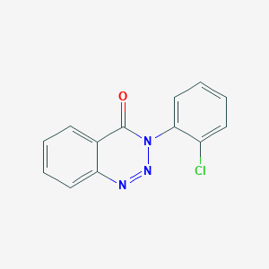 molecular formula C13H8ClN3O B12927324 3-(2-Chlorophenyl)-1,2,3-benzotriazin-4(3h)-one CAS No. 34489-83-3