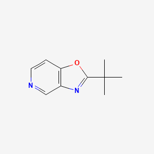 molecular formula C10H12N2O B1292733 2-(叔丁基)恶唑并[4,5-c]吡啶 CAS No. 873914-35-3