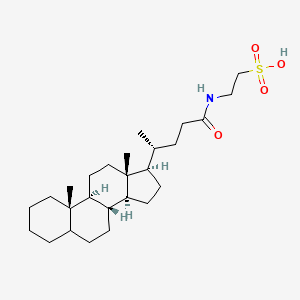 2-((4R)-4-((8R,9S,10S,13R,14S,17R)-10,13-Dimethylhexadecahydro-1H-cyclopenta[a]phenanthren-17-yl)pentanamido)ethanesulfonic acid