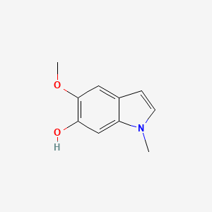 molecular formula C10H11NO2 B12927372 5-methoxy-1-methyl-1H-indol-6-ol 