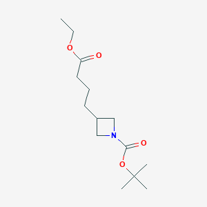 tert-Butyl 3-(4-ethoxy-4-oxobutyl)azetidine-1-carboxylate