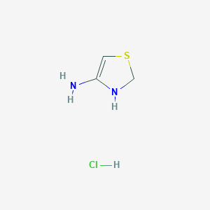 molecular formula C3H7ClN2S B12927443 2,3-Dihydrothiazol-4-amine hydrochloride 