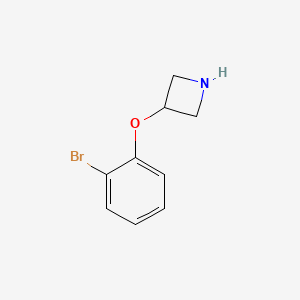 molecular formula C9H10BrNO B1292753 3-(2-溴苯氧基)氮杂环丁 CAS No. 954223-05-3