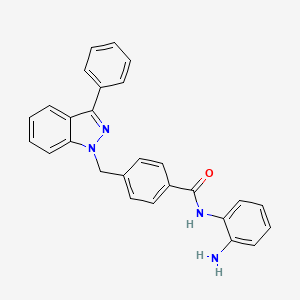 n-(2-Aminophenyl)-4-((3-phenyl-1h-indazol-1-yl)methyl)benzamide