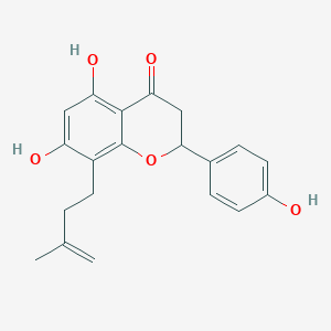 5,7-Dihydroxy-2-(4-hydroxyphenyl)-8-(3-methylbut-3-enyl)-2,3-dihydrochromen-4-one