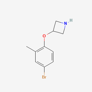 molecular formula C10H12BrNO B1292755 3-(4-溴-2-甲基苯氧基)氮杂环丁烷 CAS No. 954223-42-8