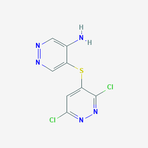 5-[(3,6-Dichloropyridazin-4-yl)sulfanyl]pyridazin-4-amine