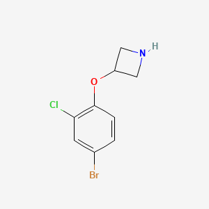 B1292758 3-(4-Bromo-2-chlorophenoxy)azetidine CAS No. 954226-36-9