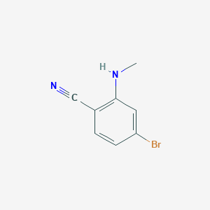 molecular formula C8H7BrN2 B1292760 4-溴-2-(甲基氨基)苯甲腈 CAS No. 954226-93-8
