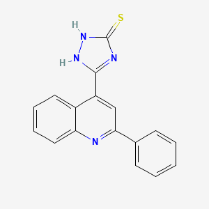 5-(2-Phenylquinolin-4-yl)-4H-[1,2,4]triazol-3-thiol