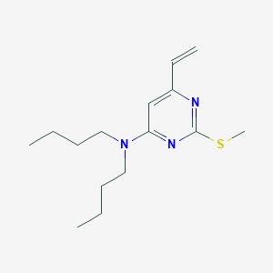 N,N-Dibutyl-6-ethenyl-2-(methylsulfanyl)pyrimidin-4-amine