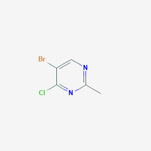 molecular formula C5H4BrClN2 B1292768 5-Bromo-4-chloro-2-methylpyrimidine CAS No. 861383-73-5