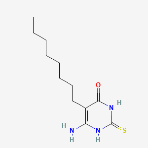 6-Amino-2,3-dihydro-5-octyl-2-thioxo-1H-pyrimidin-4-one