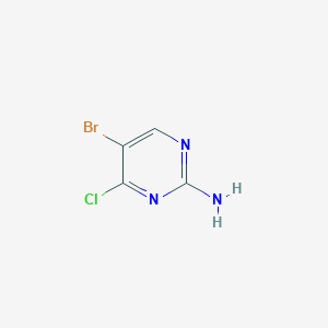 molecular formula C4H3BrClN3 B1292770 5-Bromo-4-chloropyrimidin-2-amine CAS No. 1044767-99-8