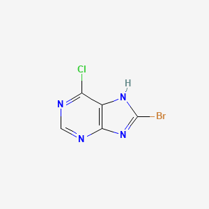 molecular formula C5H2BrClN4 B1292771 8-溴-6-氯-9H-嘌呤 CAS No. 914220-07-8