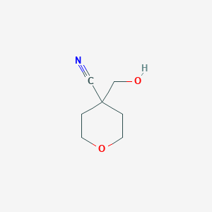 molecular formula C7H11NO2 B1292780 4-(hydroxymethyl)tetrahydro-2H-pyran-4-carbonitrile CAS No. 1010836-56-2