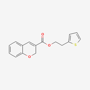 2-(Thiophen-2-yl)ethyl 2H-chromene-3-carboxylate