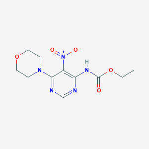 Ethyl [6-(morpholin-4-yl)-5-nitropyrimidin-4-yl]carbamate