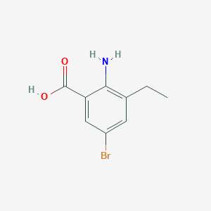 molecular formula C9H10BrNO2 B1292794 2-Amino-5-bromo-3-ethylbenzoic acid CAS No. 34921-61-4